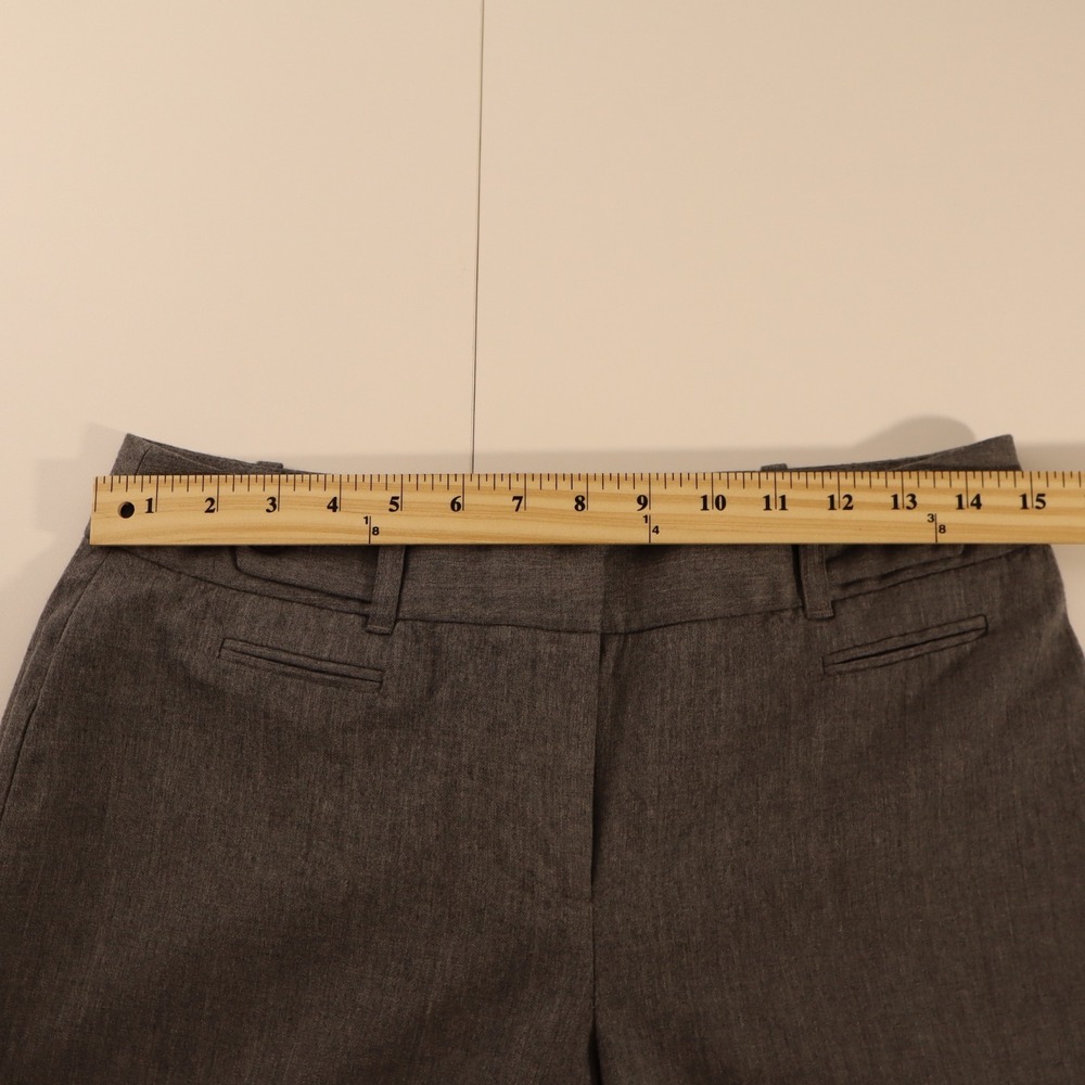 ANN TAYLOR LOFT Julie Fit Grey Tweed Bootcut Dress Pants Trousers Sz 4 - Picture 5 of 7